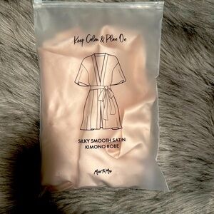 Satin kimono robe - Pink